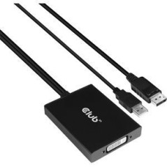 Club 3D CAC-1010-A DisplayPort 1.2a til DVI adapterkabel Sort